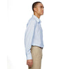 North End Men's Light Blue Paramount Twill Checkered Shirt