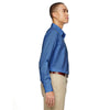 North End Men's Deep Blue Align Dobby Vertical Striped Shirt