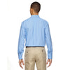 North End Men's Light Blue Align Dobby Vertical Striped Shirt