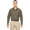 North End Men's Dark Oakmoss Excursion Utility Two-Tone Performance Shirt