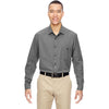 North End Men's Graphite Excursion Utility Two-Tone Performance Shirt