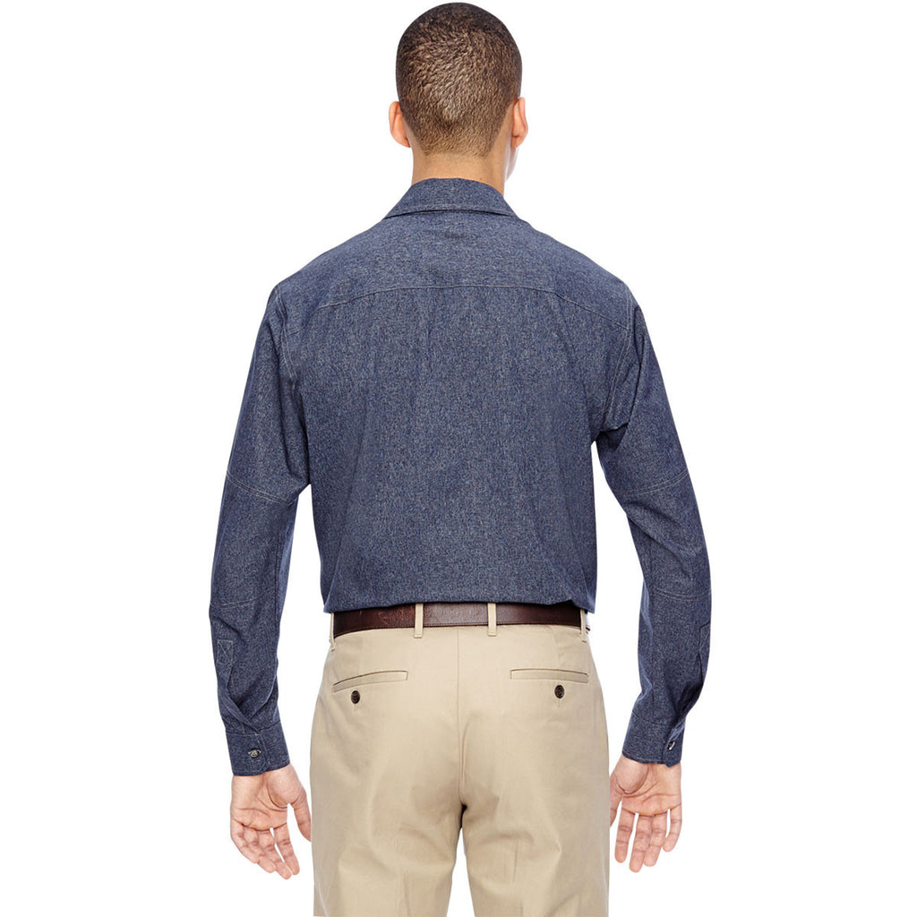 North End Men's Navy Excursion Utility Two-Tone Performance Shirt