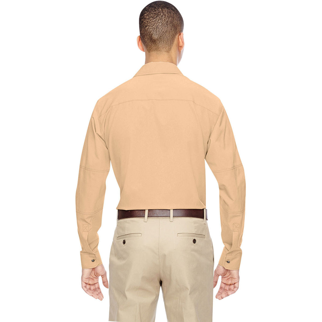 North End Men's Stone Excursion Utility Two-Tone Performance Shirt