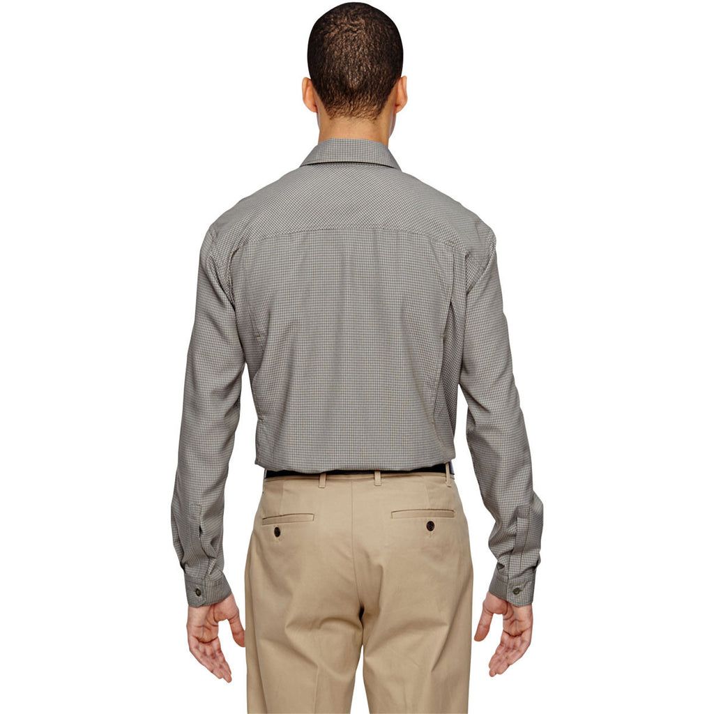 North End Men's Dark Oakmoss Excursion F.B.C. Textured Performance Shirt