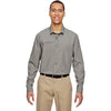 North End Men's Dark Oakmoss Excursion F.B.C. Textured Performance Shirt