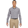 North End Men's Graphite Excursion F.B.C. Textured Performance Shirt