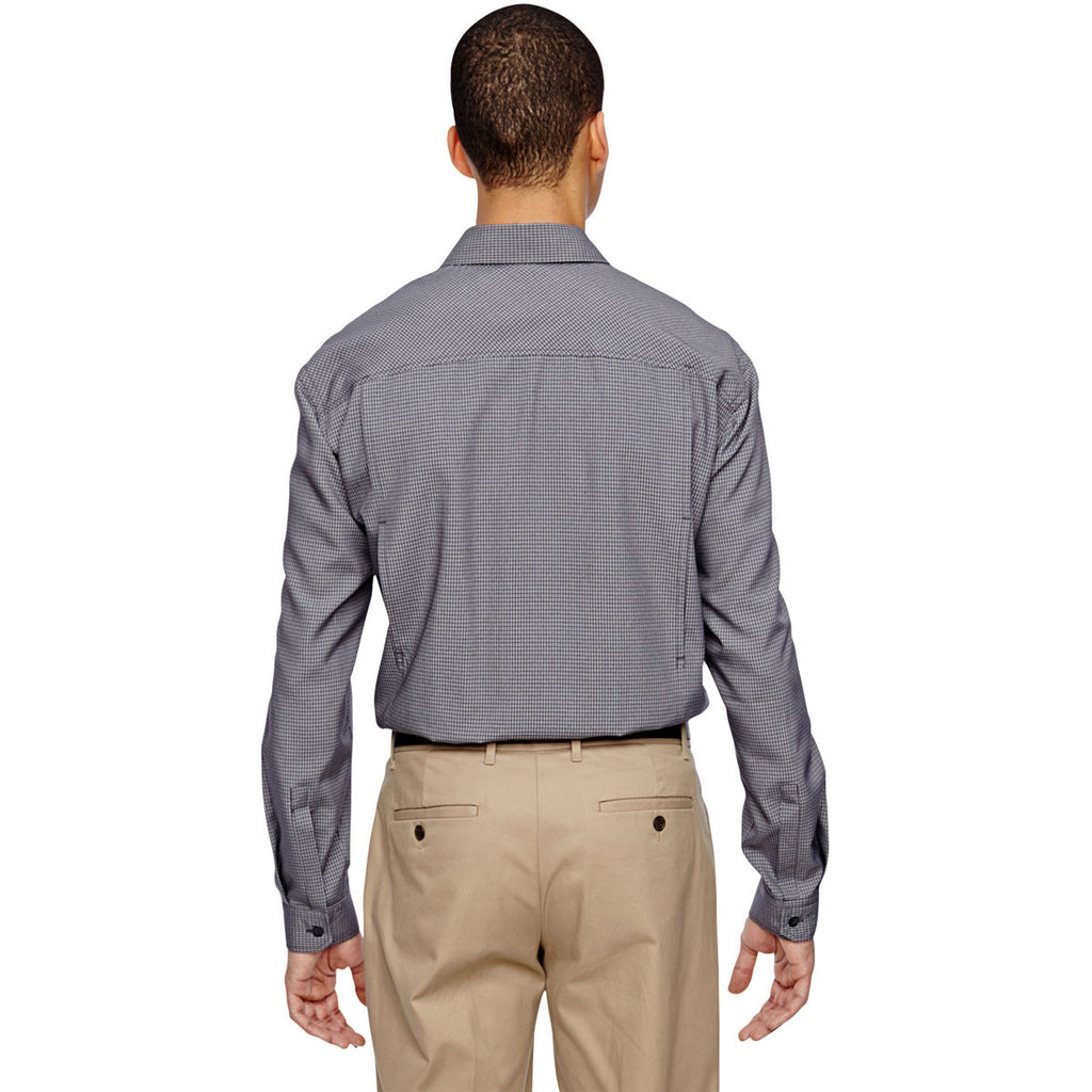 North End Men's Navy Excursion F.B.C. Textured Performance Shirt