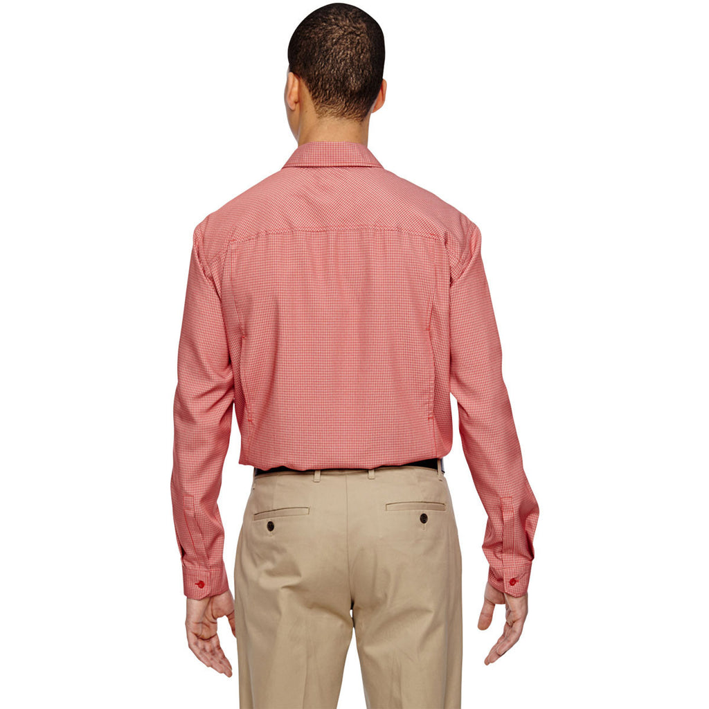 North End Men's Rust Excursion F.B.C. Textured Performance Shirt