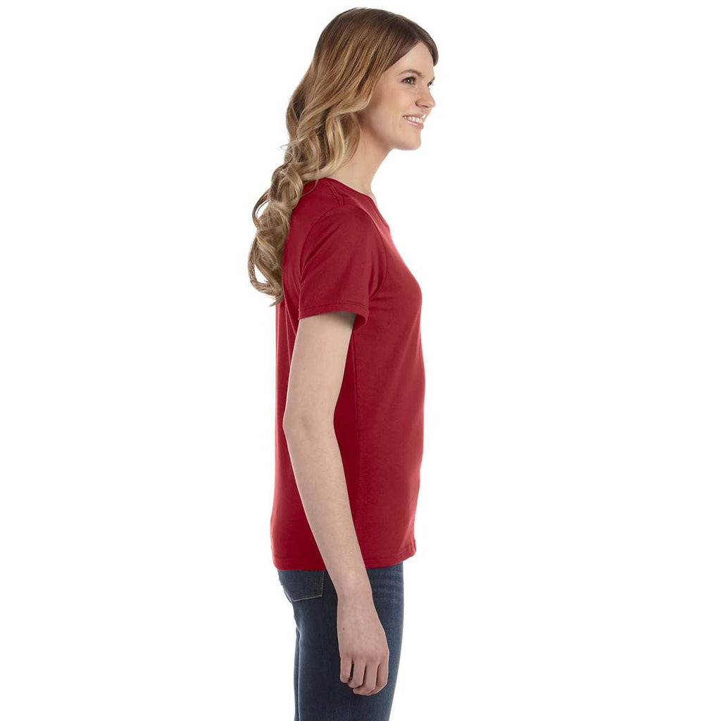 Anvil Women's Independence Red Lightweight T-Shirt