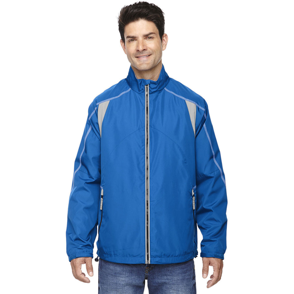 North End Men's Nautical Blue Endurance Lightweight Colorblock Jacket