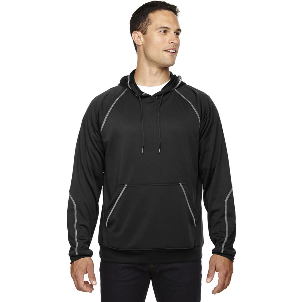 North End Men's Black Pivot Performance Fleece Hoodie