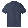 Nike Men's Navy/Cool Grey Dri-Fit Colorblock Micro Pique Polo