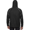 North End Men's Black Sirius Lightweight Jacket with Embossed Print