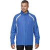 North End Men's Light Nautical Blue Sirius Lightweight Jacket with Embossed Print