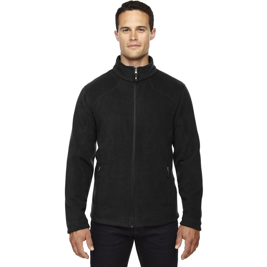 North End Men's Black Tall Voyage Fleece Jacket