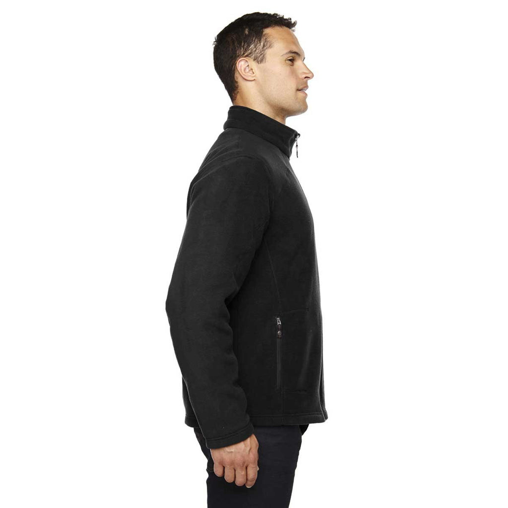 North End Men's Black Tall Voyage Fleece Jacket
