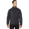 North End Men's Heather Charcoal Tall Voyage Fleece Jacket