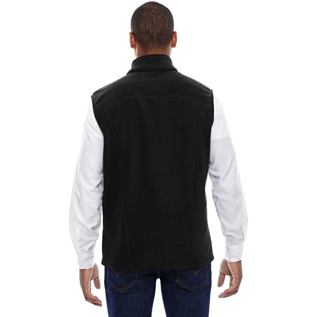 North End Men's Black Voyage Fleece Vest