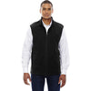 North End Men's Black Voyage Fleece Vest