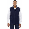 North End Men's Classic Navy Voyage Fleece Vest