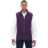 North End Men's Mulberry Purple Voyage Fleece Vest