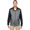 North End Men's Black Shuffle Performance Interlock Jacket