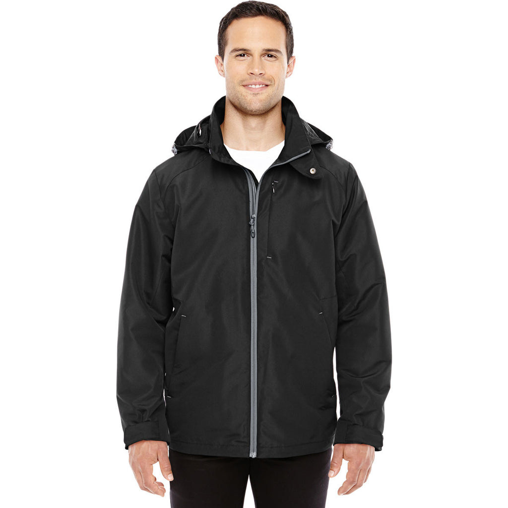 North End Men's Black/Graphite Insight Interactive Shell Jacket