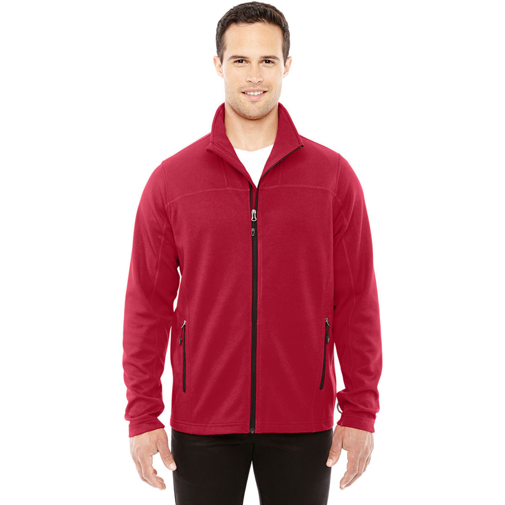 North End Men's Classic Red/Black Torrent Performance Fleece Jacket