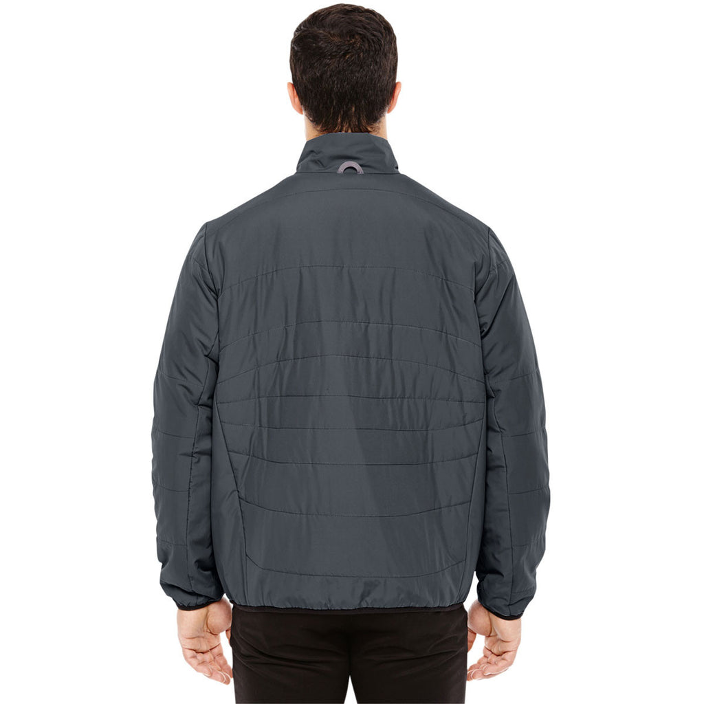 North End Men's Graphite/Black Resolve Interactive Insulated Packable Jacket