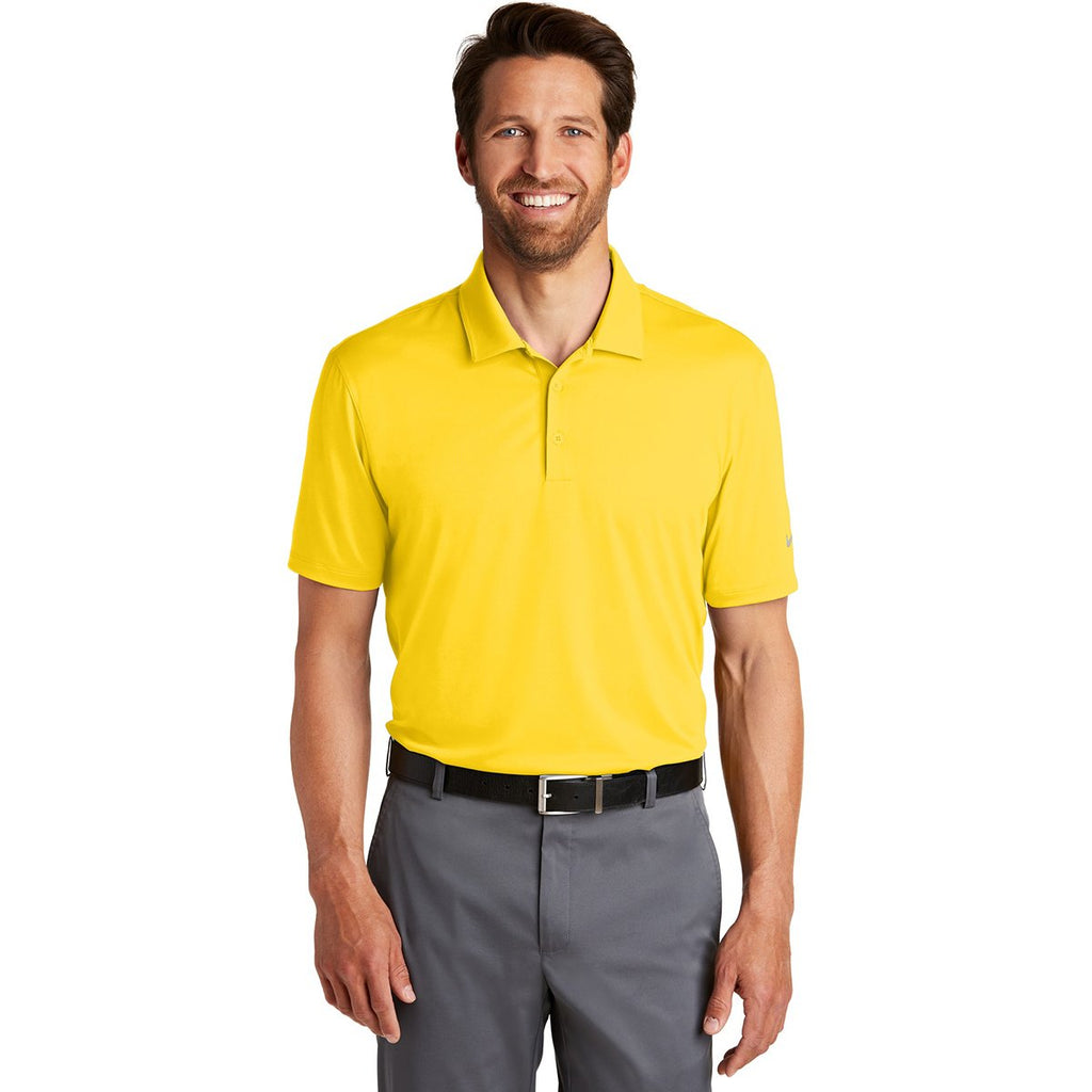 Nike Men's Tour Yellow Dri-Fit Legacy Polo