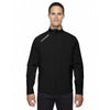 North End Men's Black Three-Layer Light Bonded Soft Shell Jacket