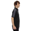 North End Men's Black Sonic Performance Polyester Piqué Polo