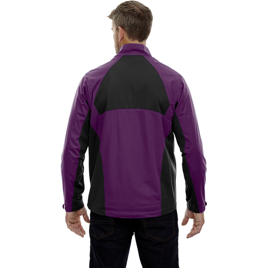 North End Men's Mulberry/Purple Performance Stretch Wind Shirt