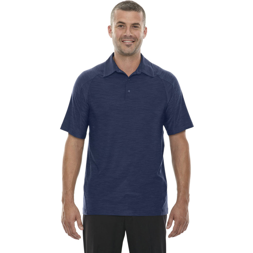 North End Men's Night Barcode Performance Stretch Polo