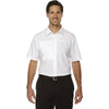 North End Men's White Polyester Performance Short-Sleeve Shirt