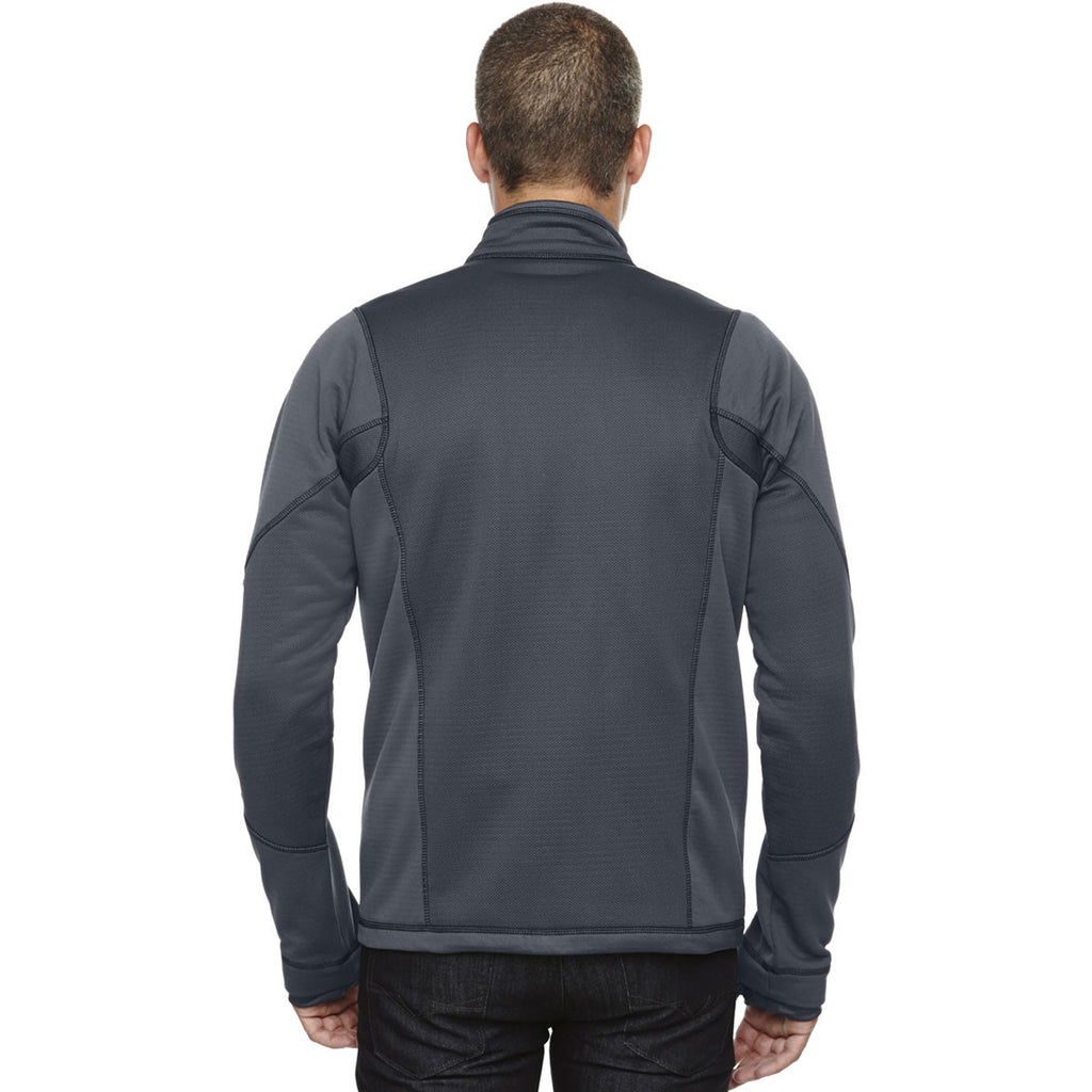 North End Men's Carbon Fleece Jacket with Print