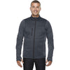 North End Men's Carbon Fleece Jacket with Print