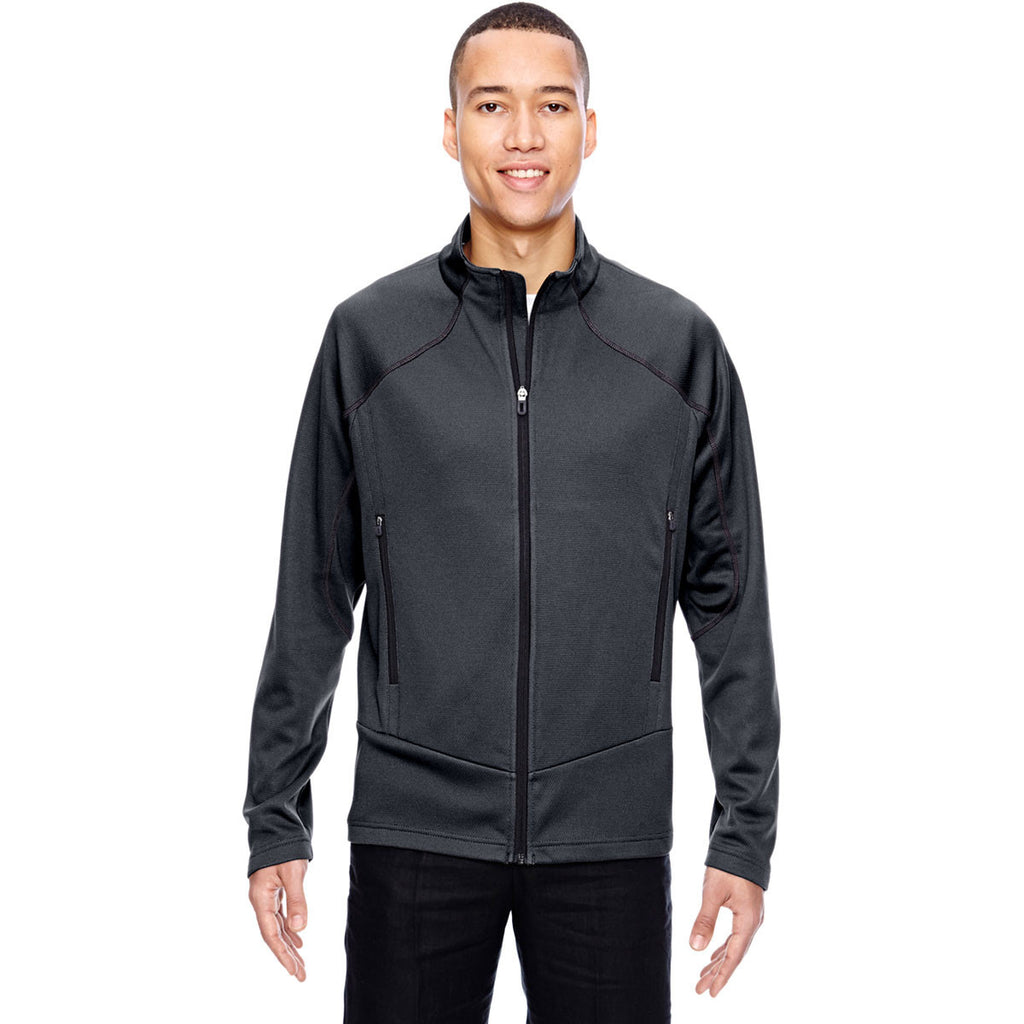 North End Men's Carbon Two-Tone Brush Back Jacket
