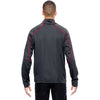 North End Men's Carbon/Olympic Red Two-Tone Brush Back Jacket