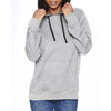 Next Level Unisex Heather Grey/Black French Terry Pullover Hoodie