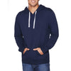 Next Level Unisex Midnight Navy/Heather Grey French Terry Pullover Hoodie