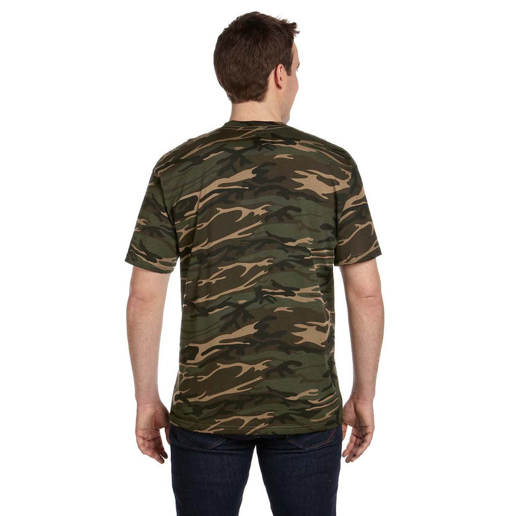 Anvil Men's Green Midweight Camouflage T-Shirt