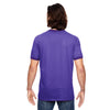Anvil Men's Heather Purple/True Purple Lightweight Ringer T-Shirt