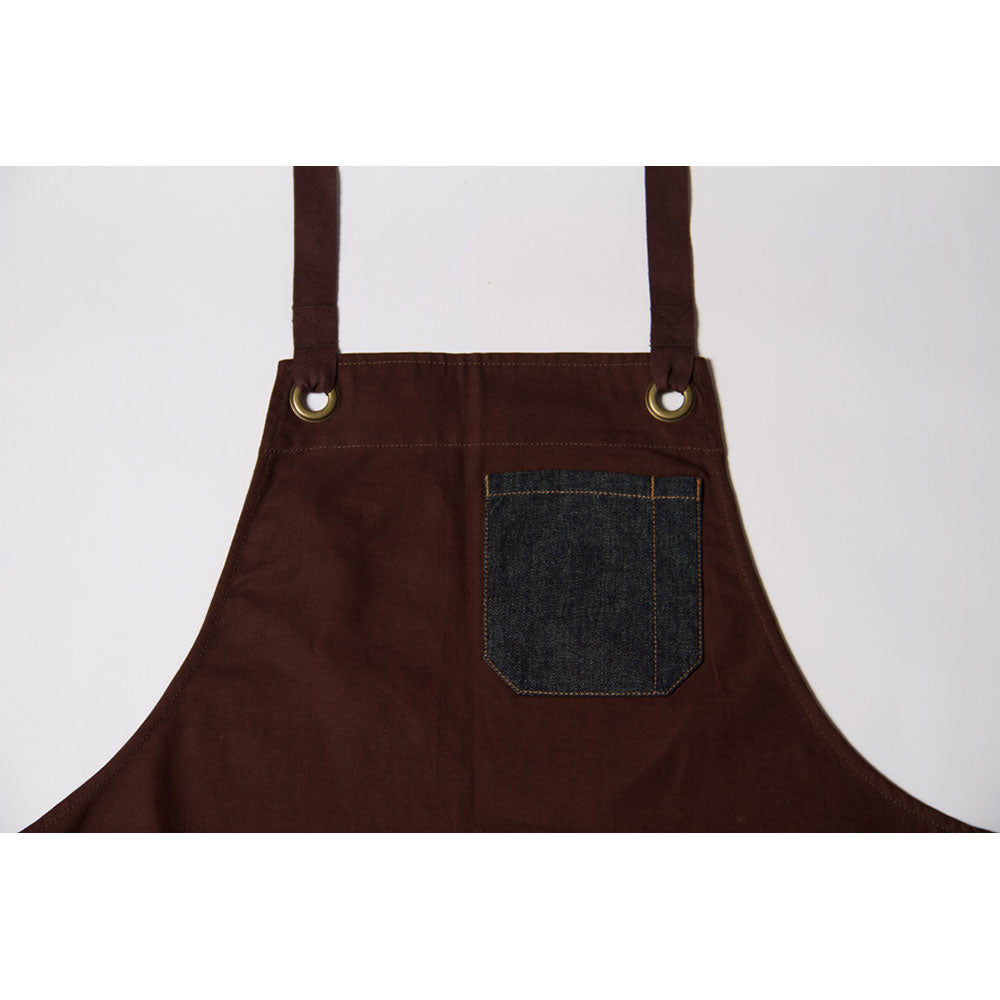 Identitee Chocolate/ Denim Jimmy Waist Apron
