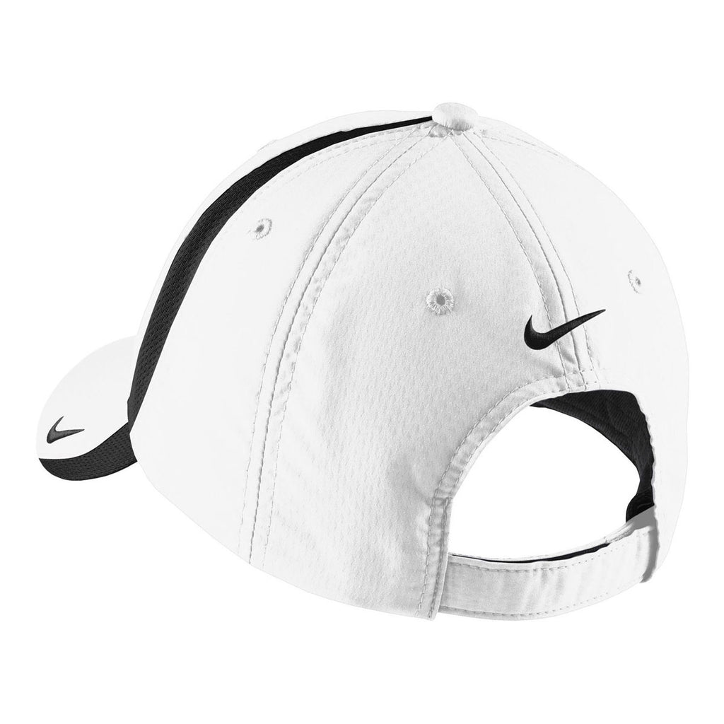 Nike White/Black Sphere Dry Cap
