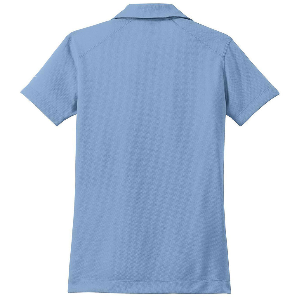 Nike Women's Fair Blue Dri-FIT Pebble Texture Polo