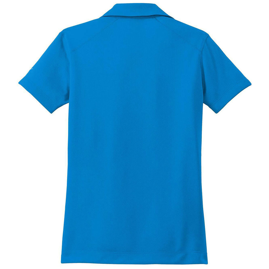 Nike Women's Photo Blue Dri-FIT Pebble Texture Polo