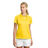 Nike Women's Tour Yellow Dri-FIT Pebble Texture Polo