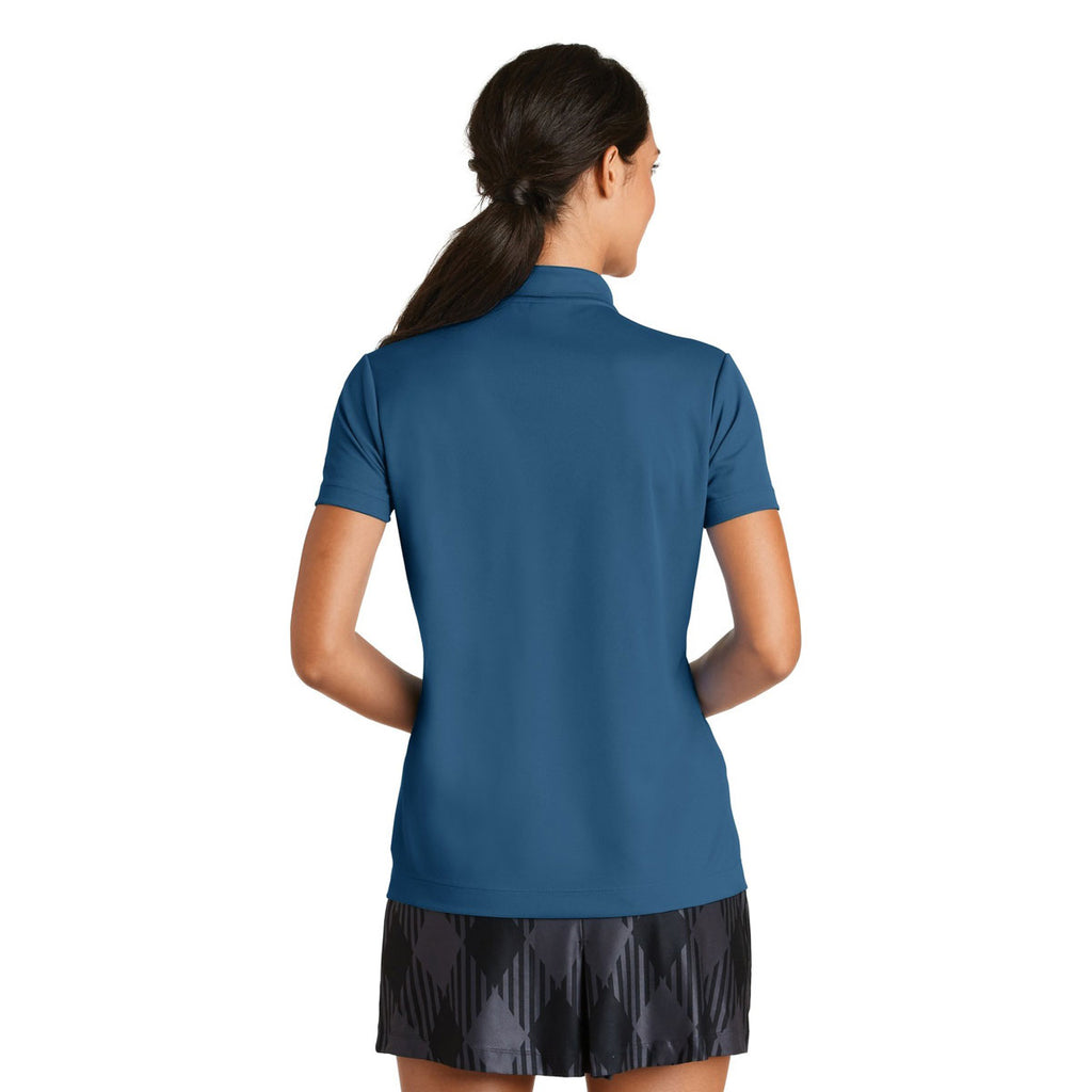 Nike Women's French Blue Dri-FIT Micro Pique Polo