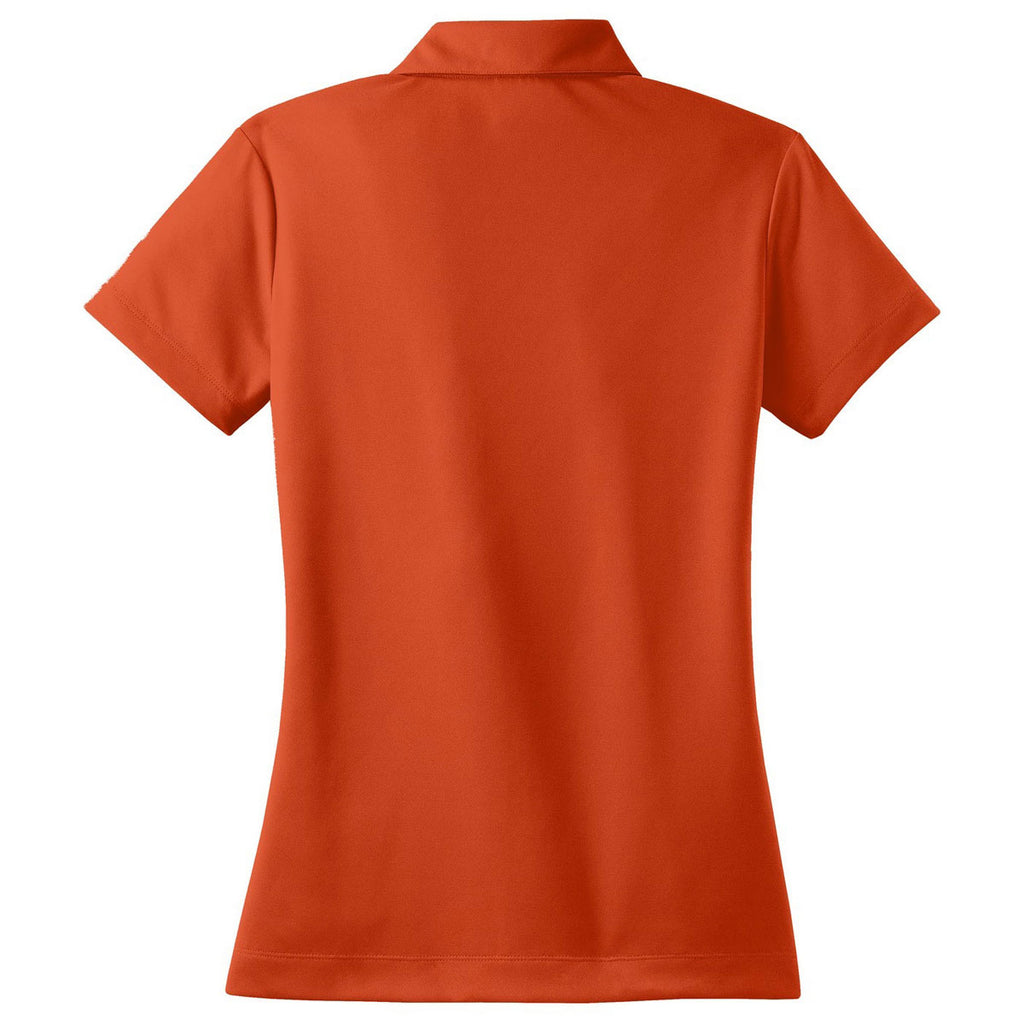 Nike Women's Team Orange Dri-FIT Micro Pique Polo